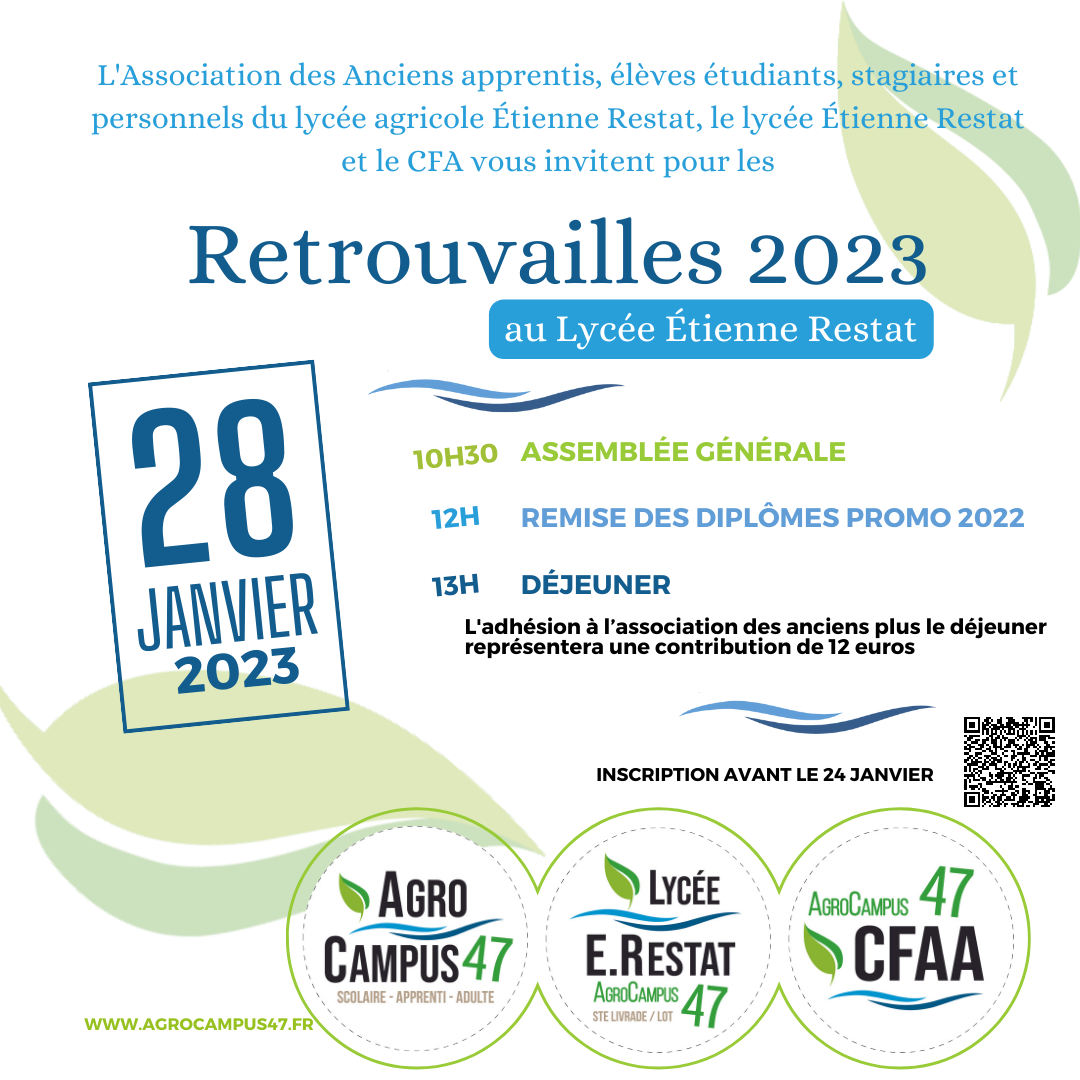 Retrouvailles 2023 des anciens - AgroCampus 47 - Enseignement Agricole